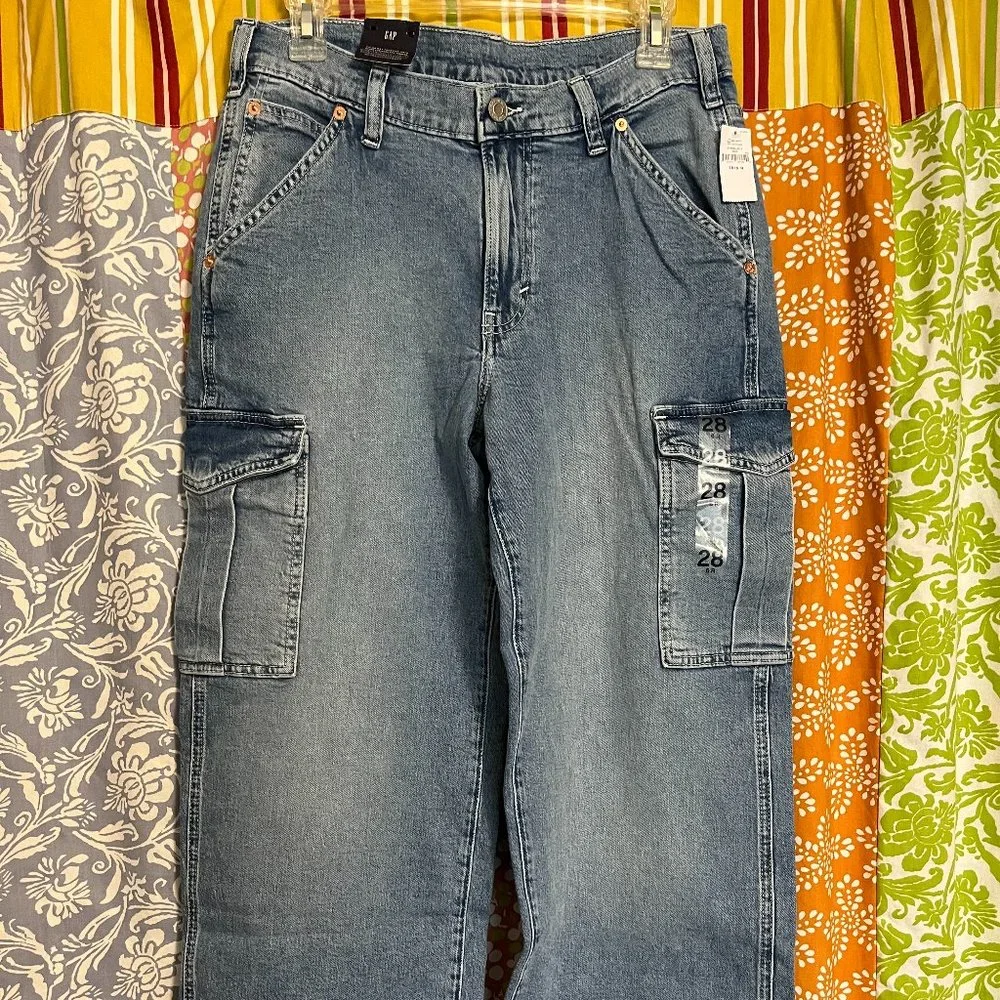 Gap cargo jeans 28R - Picture 2 of 4